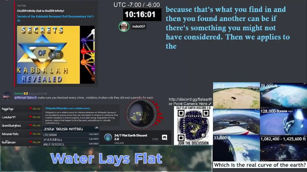 24/7 flatearth discord