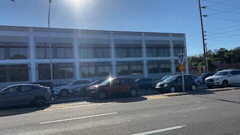 Triggered by Trump flags.