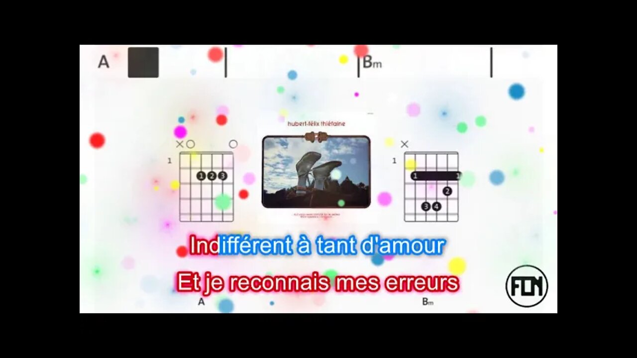 Hubert Felix Thiephaine - Je t´en remets au vent - (Chords & Lyrics like a Karaoke)