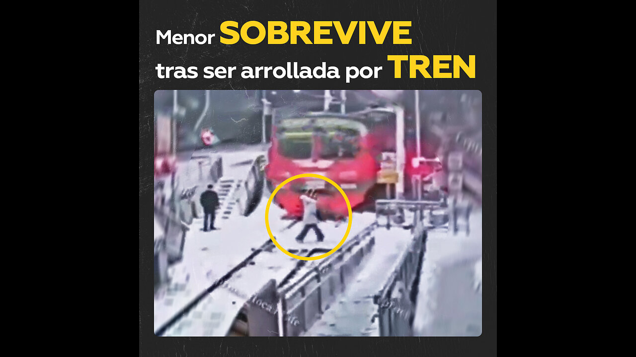 Escolar sobrevive milagrosamente tras ser arrollada por un tren cerca de Moscú