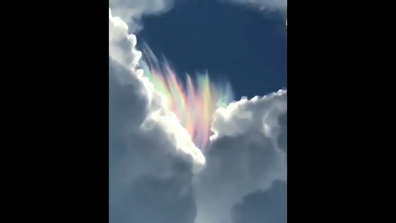 Rainbow clouds over Merritt Island