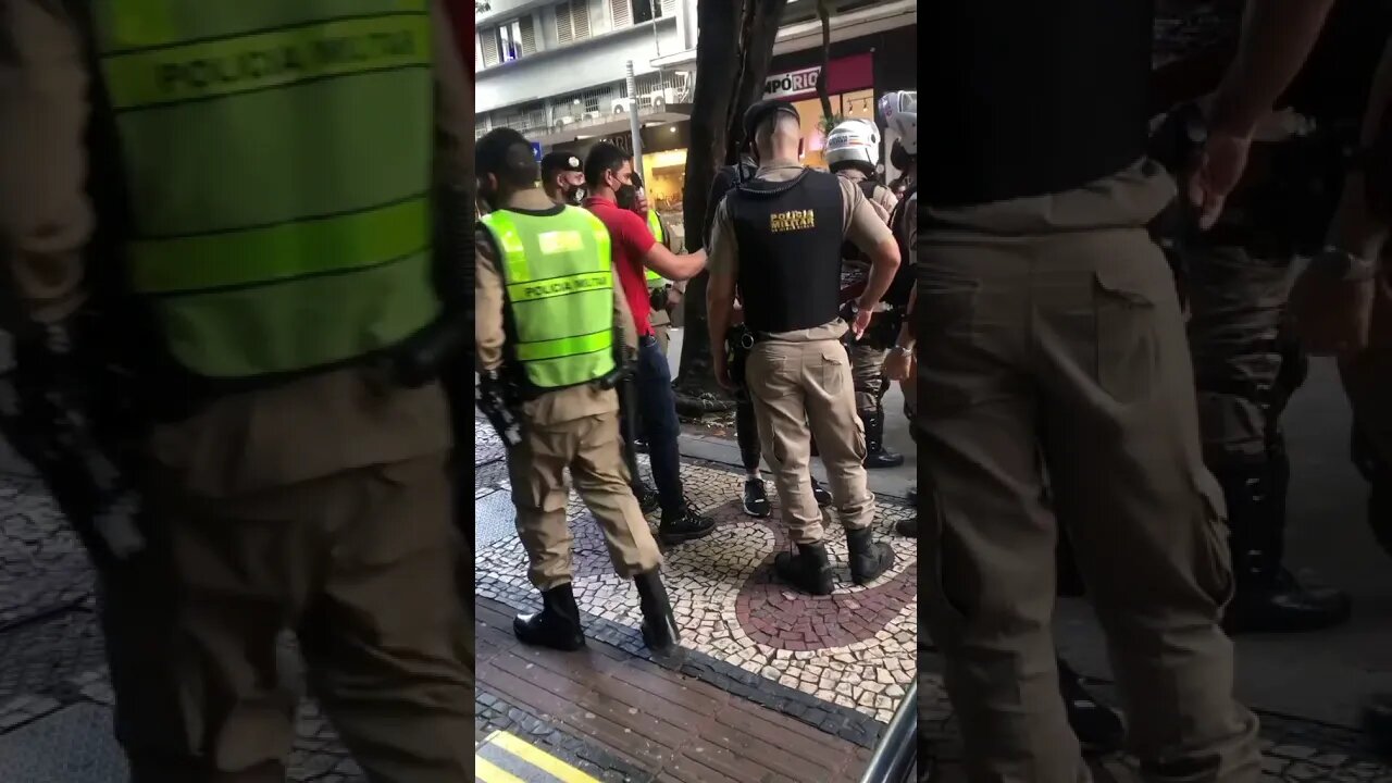 Abordagem da PM contra vendedor de balas no Centro de BH provoca revolta