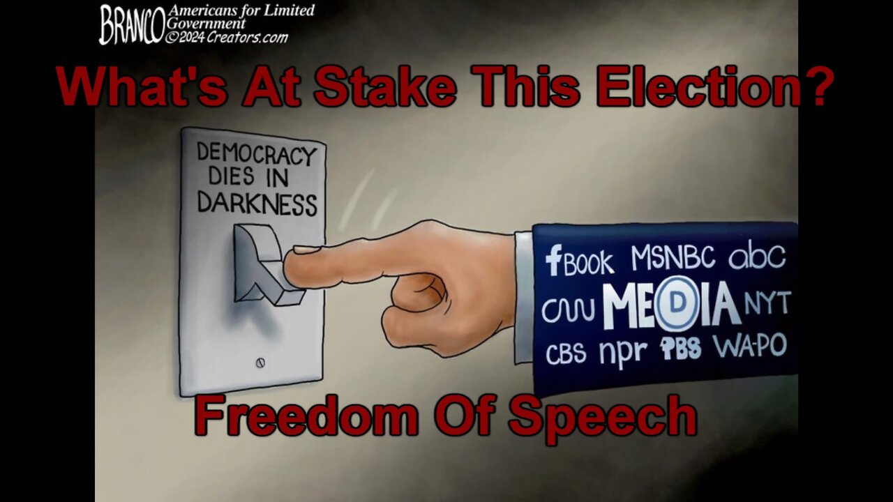 What's At Stake This Election? Freedom Of Speech