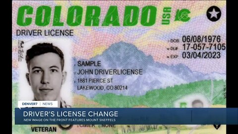 Colorado driver's license has new pictures in background