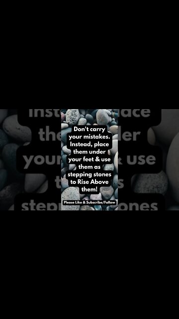 Use Mistakes as Stepping Stones