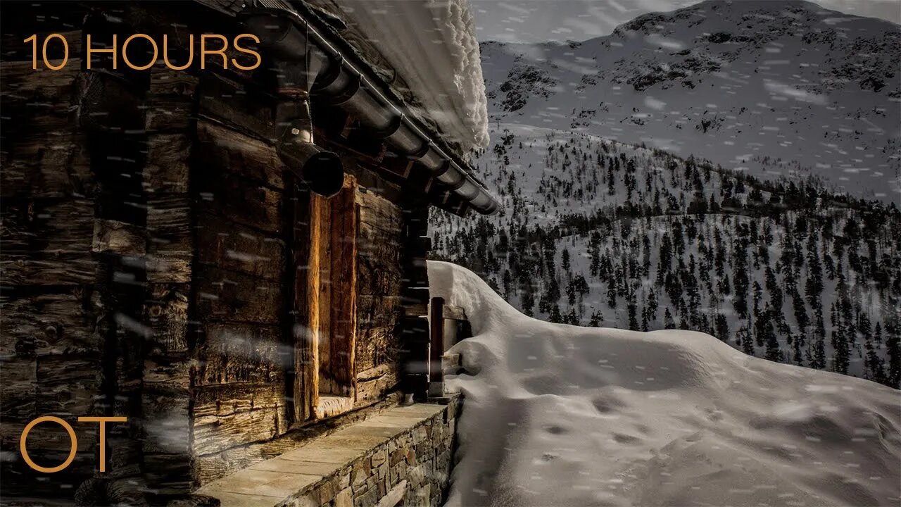 Blizzard in Zermatt | Howling wind and blowing snow for Relaxing | Study | Sleep | Winter Ambience