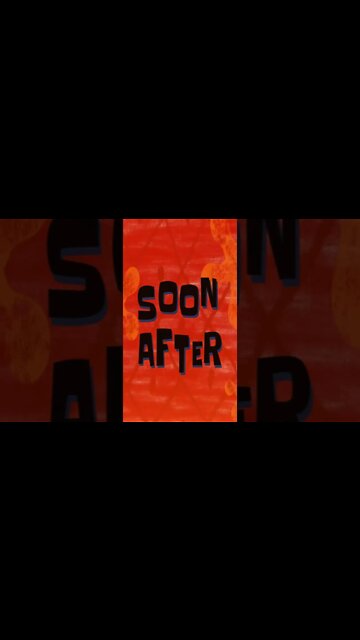 Soon After Spongebob Time Card #Shorts 🍍