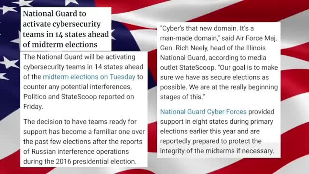 Breaking! National Guard Deployed Across U.S. To Protect Midterm Elections!!!