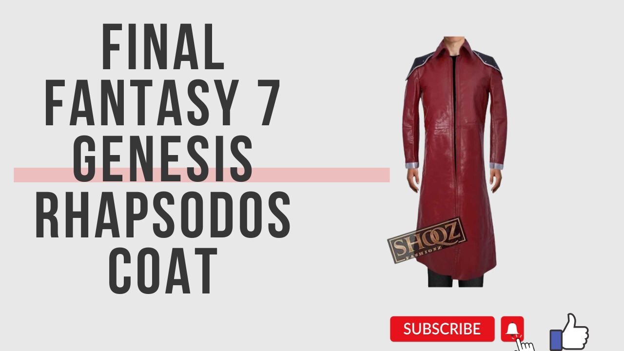 FINAL FANTASY 7 || GENESIS RHAPSODOS || MAROON LEATHER COAT