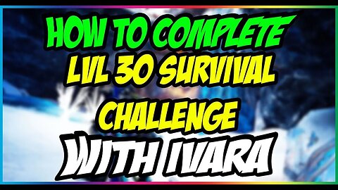 How to Complete lvl 30 Survival Without Killing Anyone (Ivara)