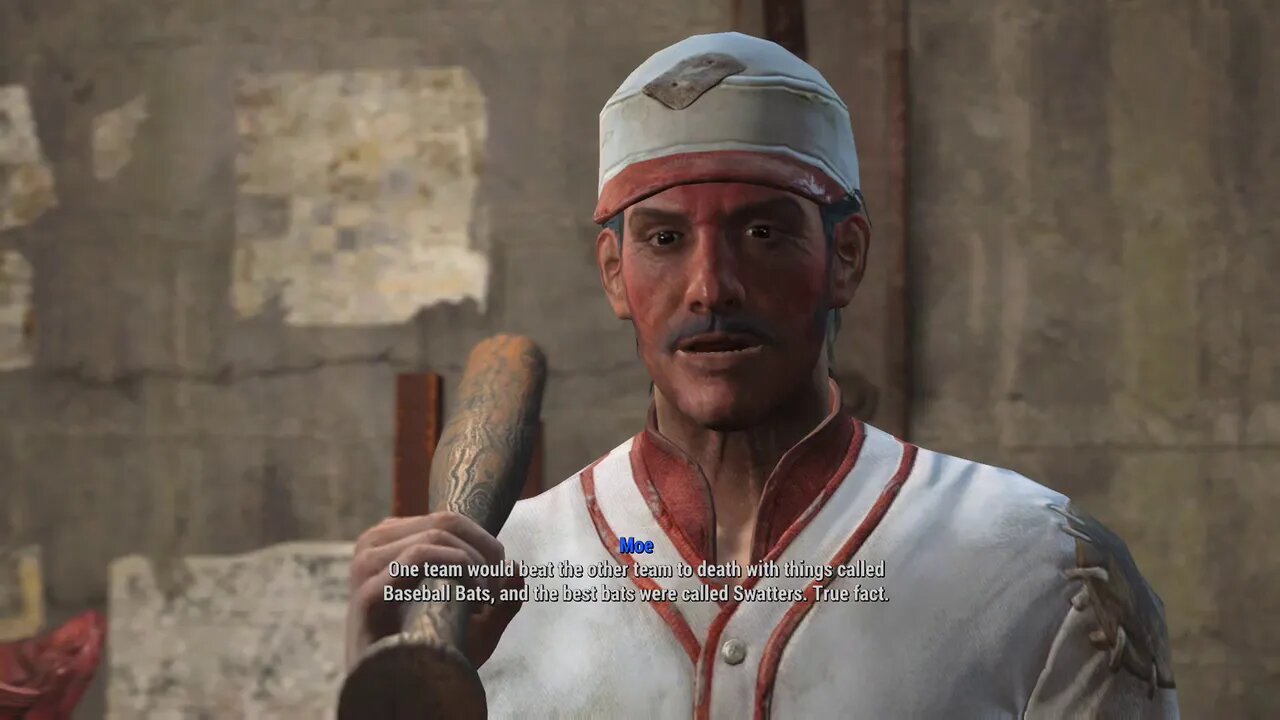 Fallout 4 XB1 Longer baseball bat explanation 5 21 2016