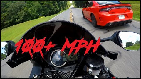 8k mile GSXR Service! & I have fun with a 392 Charger