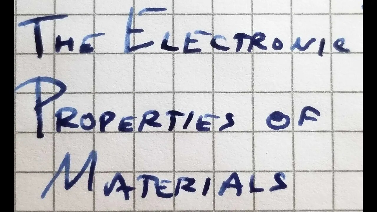 Semiconducting materials Video 1 of X