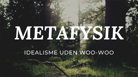 Metafysik - Idealisme uden woo-woo