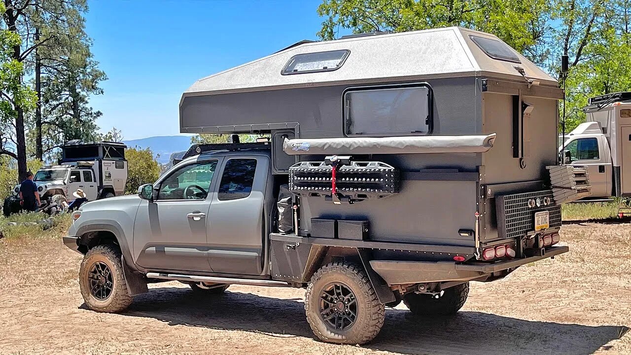 The FIRST EVER Aterra Camper on Toyota Tacoma Prototype Truck Walk Through