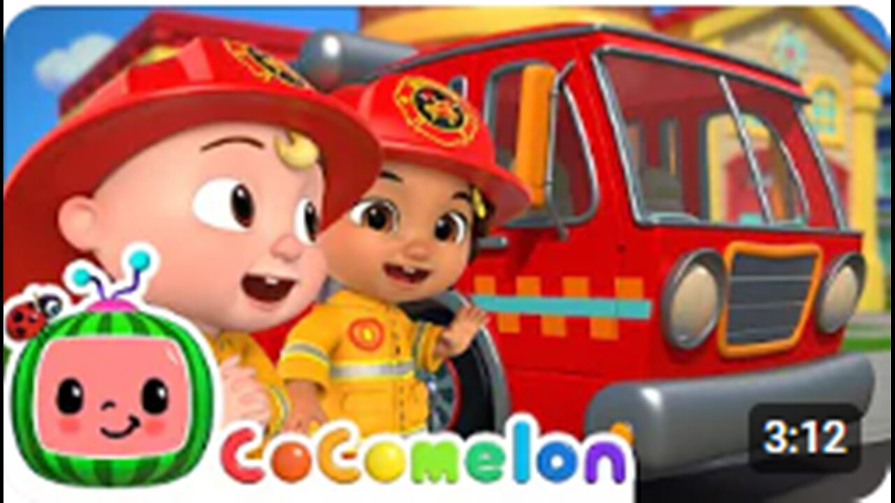 **Wheels on the Fire Truck Song | CoComelon Nursery Rhymes & Kids Songs**