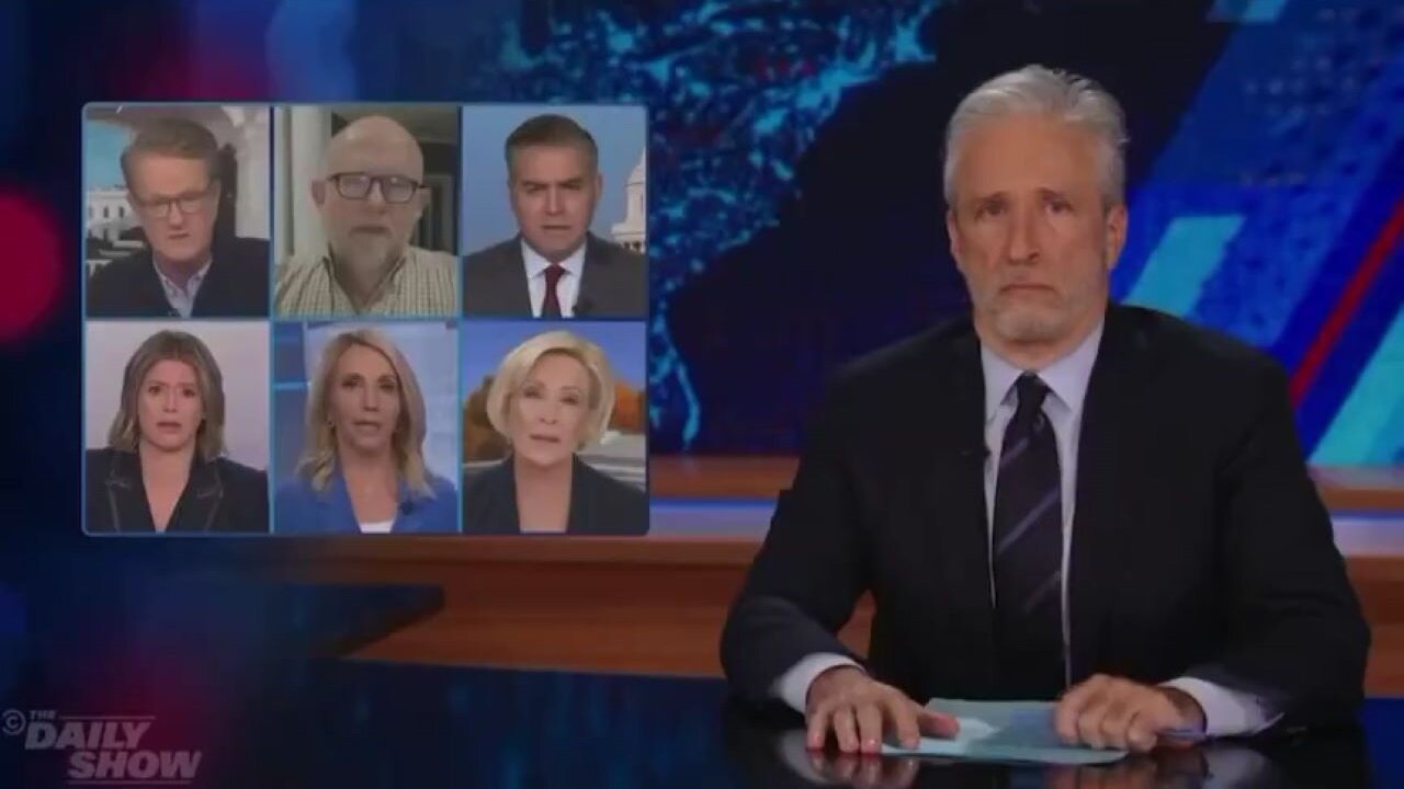 THIS - Jon Stewart MOCKS Media And Lefties Clutching Pearls Over Puerto Rico Joke, ZINGS Kamala