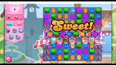 Candy Crush Level 5787 Talkthrough, 27 Moves 0 Boosters
