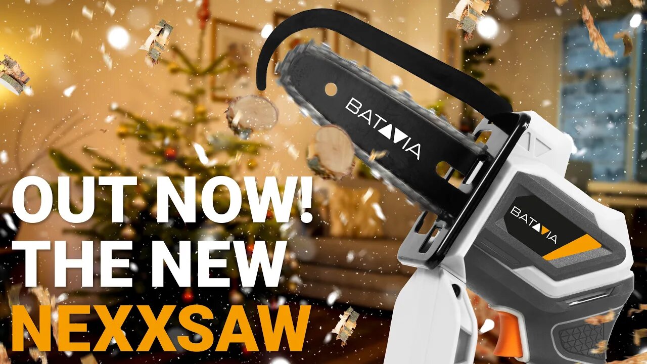 Merry Christmas with the Batavia Nexxsaw cordless one hand saw - the perfect Christmas present