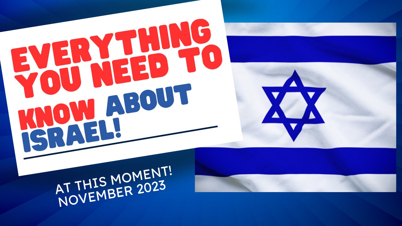 Everything you need to know about Israel at this moment!