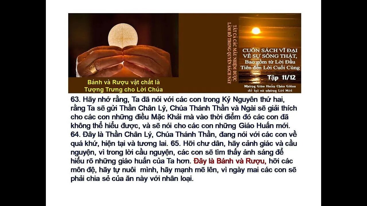 CHÚC THƯ THỨ BA. Ch.61 - Những Sự Khích Lệ và Các Cảnh Báo.P2