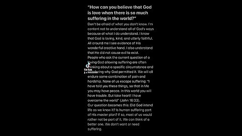 How can you believe that God is love? #god #righteous #just