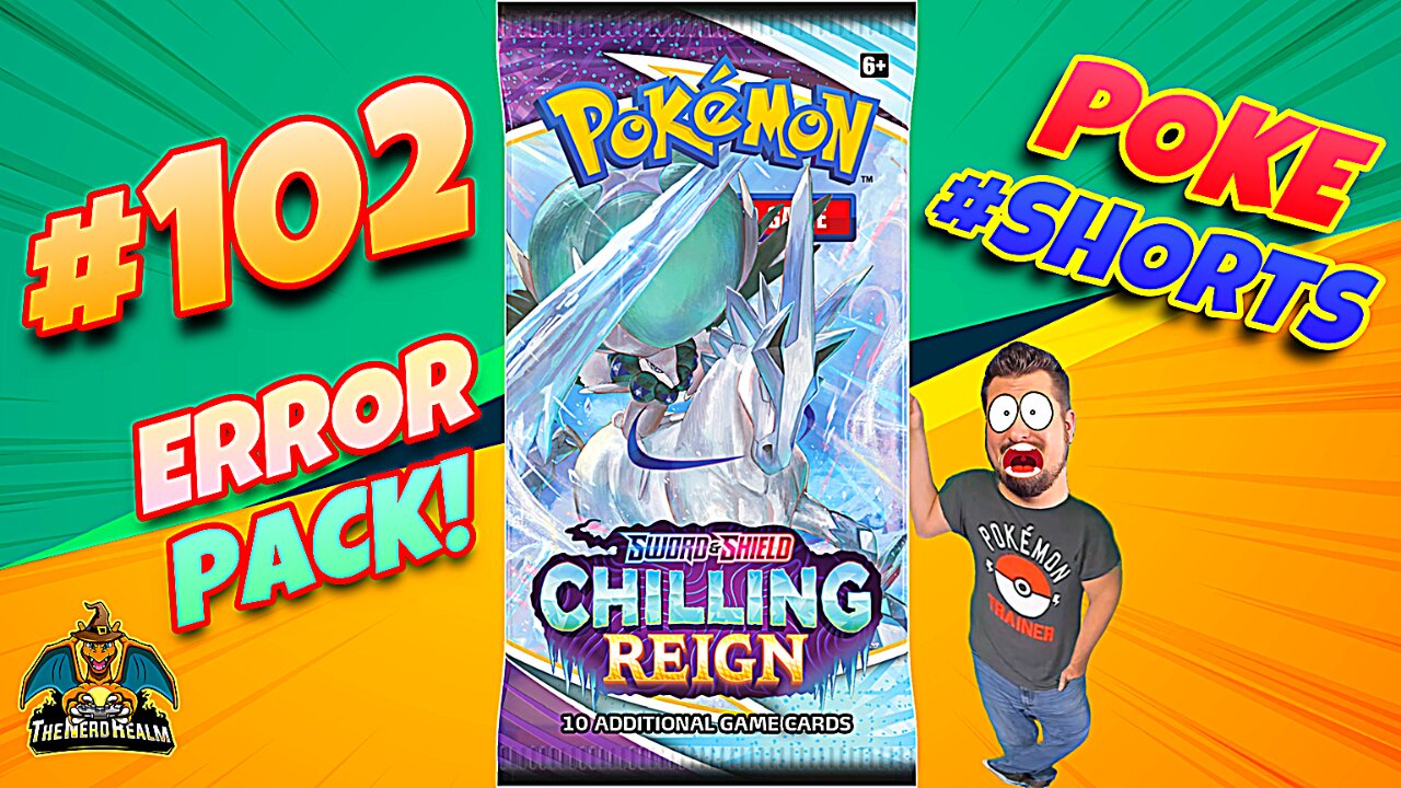 ❓Error Pack❓❗ Poke #Shorts #102 | Chilling Reign | Pokemon Cards Opening