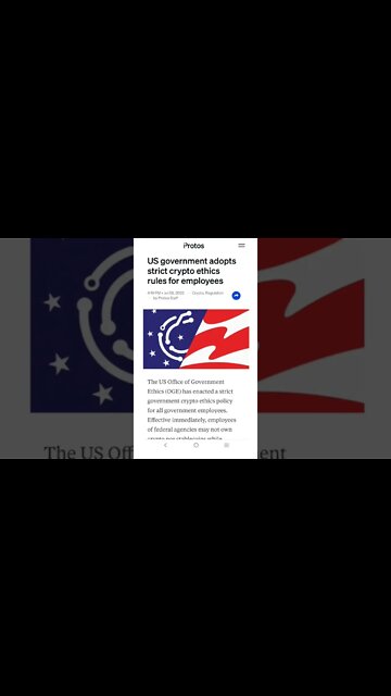US Government Adopts Strict Crypto Ethics Rules #cryptomash #cryptomashnews #cryptonews