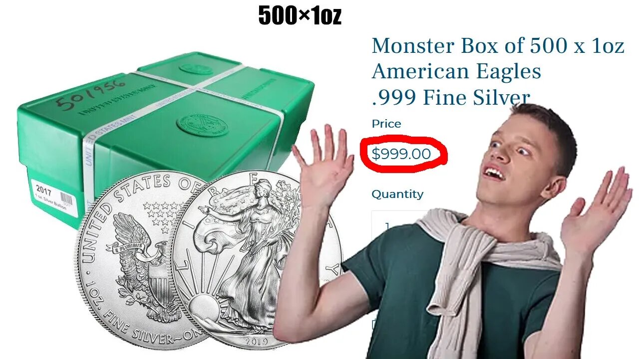 UNREAL Deal! Monster Box Of Silver Eagles for $999! $2 Each! 😯 What's The Catch?