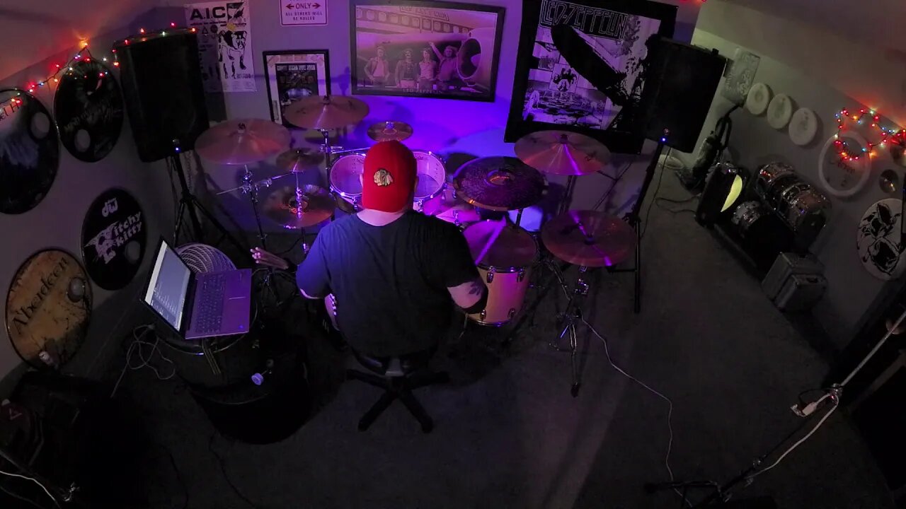 On with the show, Motley Crue Drum Cover