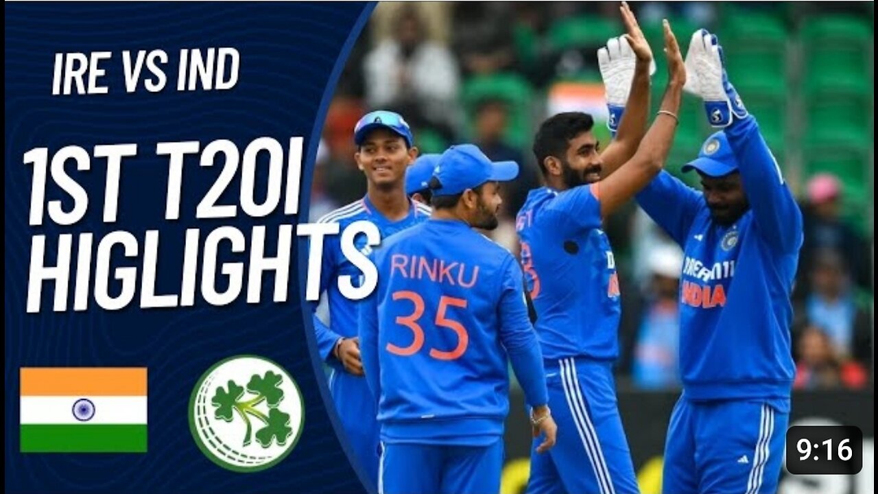 India vs Ireland 1st T20i Highlights 2023