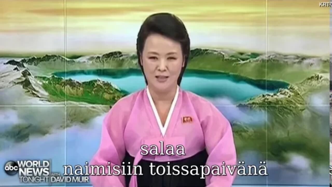 Pohjois-korean uutisia suomi teksteillä