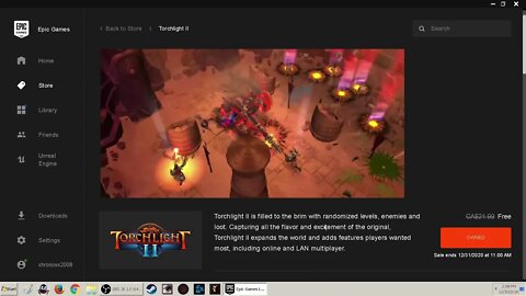 2020 Epic games store free Torchlight 2