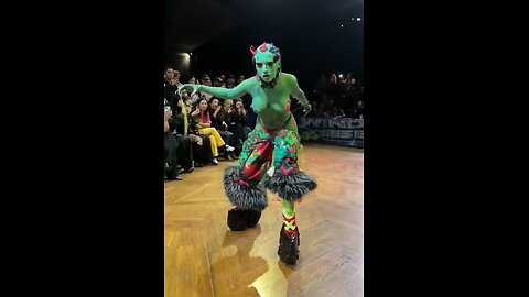 Satanic Fashion show in Paris.