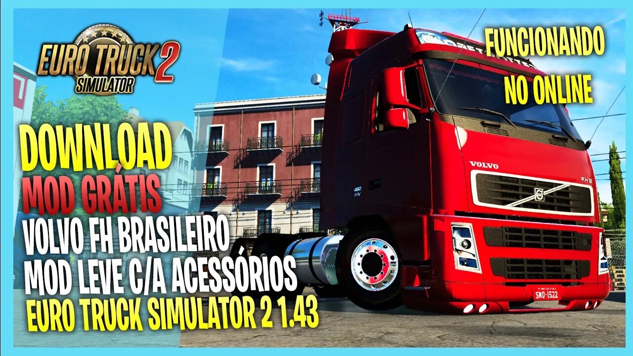 ▶️ETS2 VOLVO FH BRASILEIRO PARA EURO TRUCK SIMULATOR 2 1.43