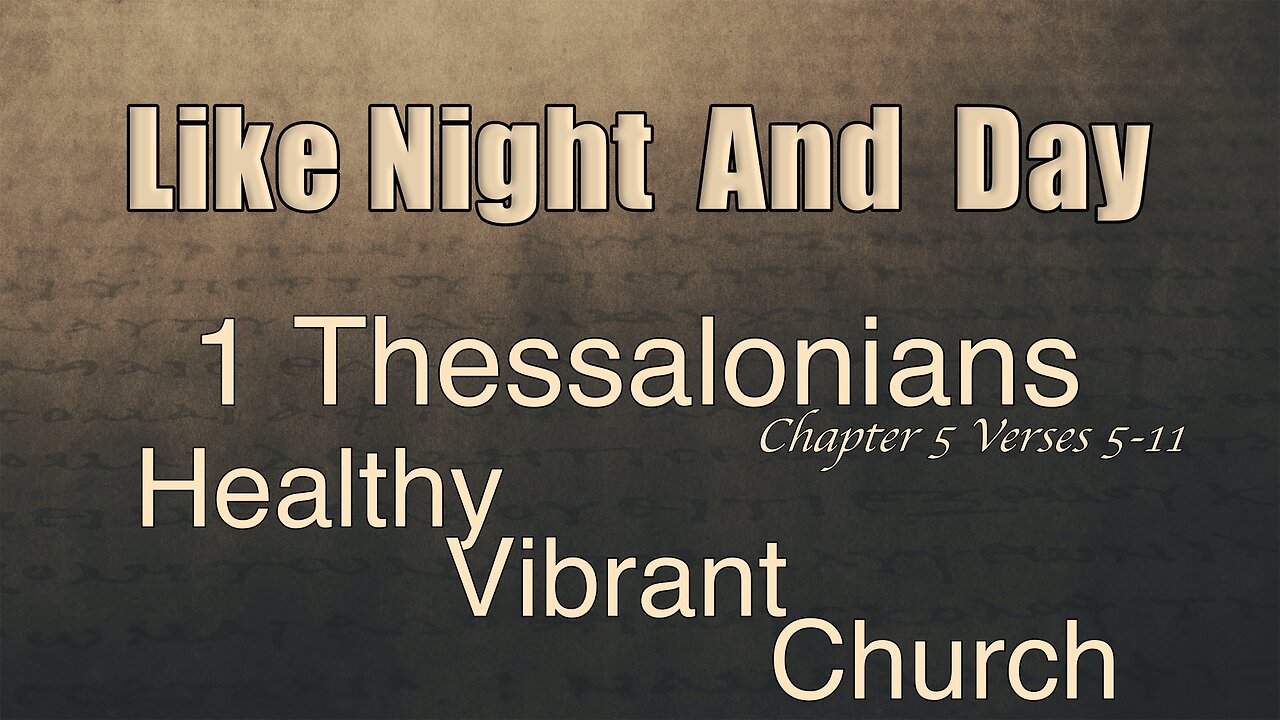 CFC Sunday Sermon - November 17, 2024 - Like Night And Day