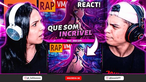 (SURTAMOS) | VMZ - Bad Girl 🐰 | Lyric Vídeo | Prod. Jow Santh | [React em Casal] 🔥