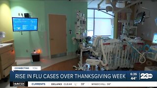 Rise in flu cases over Thanksgiving week
