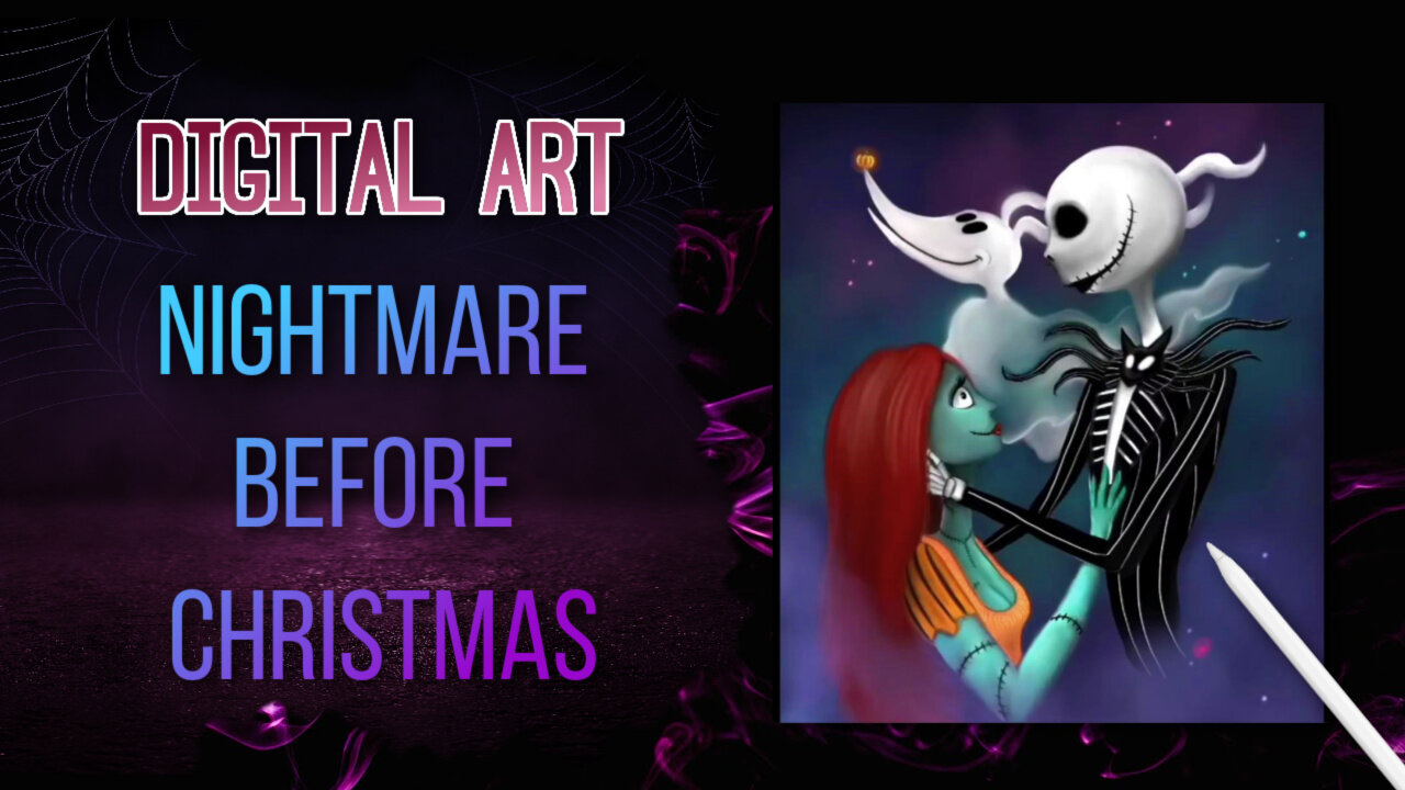 Nightmare Before Christmas Digital Sketch