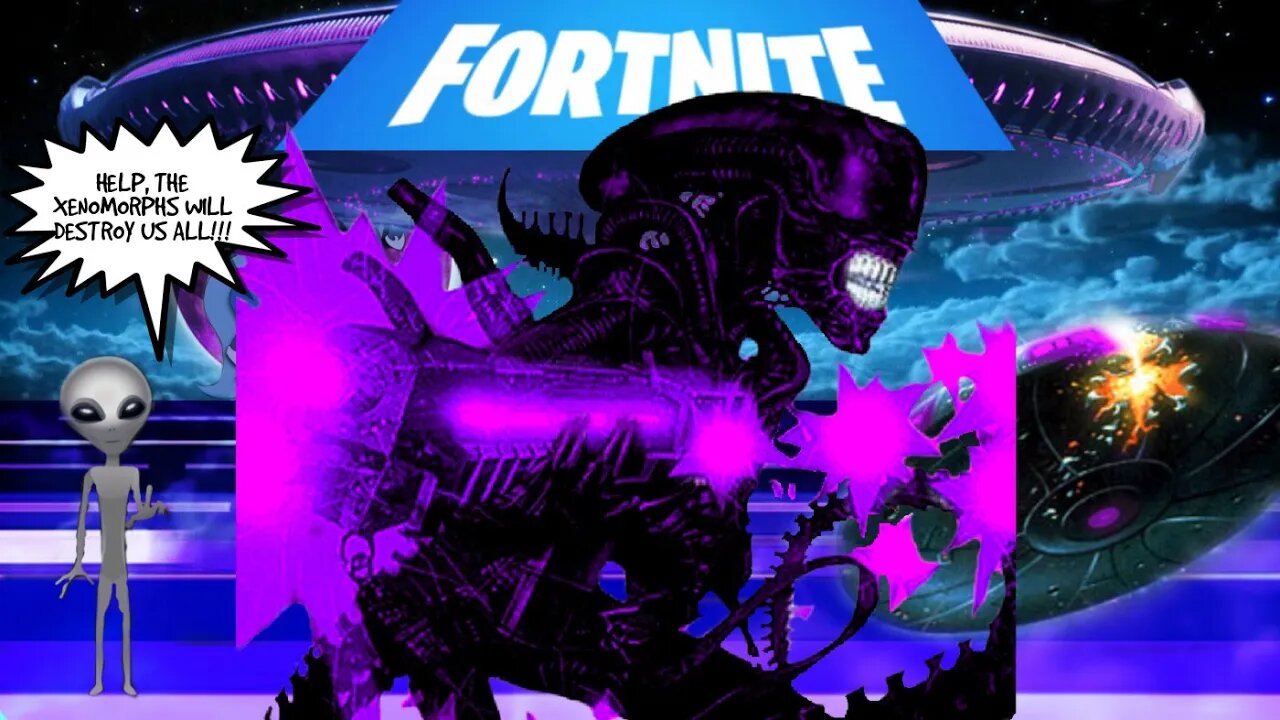 1st PLACE BATTLE ROYAL!!! The ALIEN conquers even the UFO Invaders! / FORTNITE