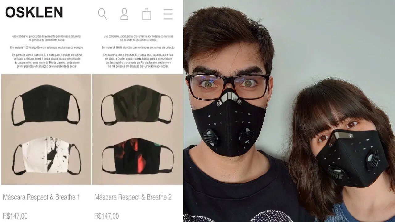 Treta da Osklen e suas máscaras superfaturadas