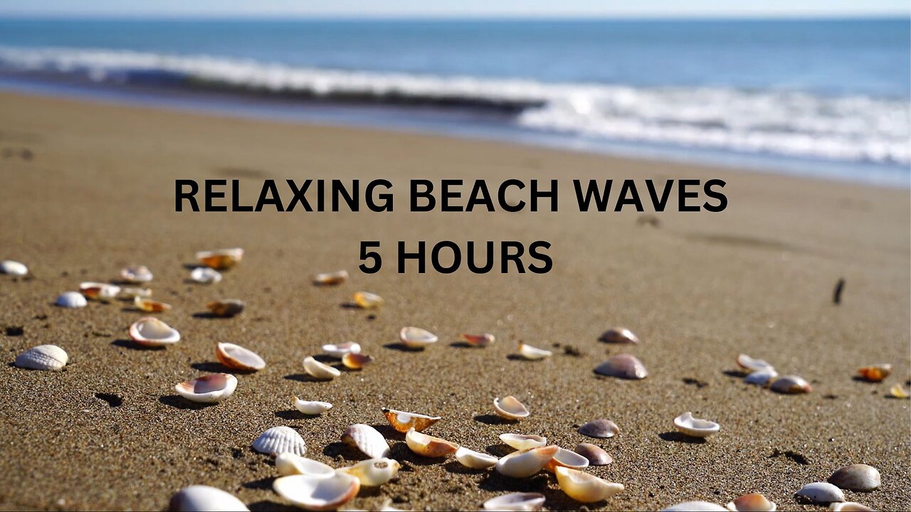 Realxing Beach Waves (5 Hours)