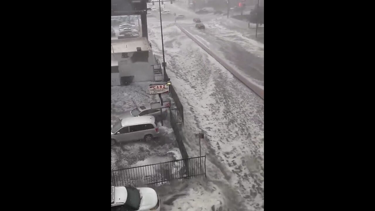 THUNDERSTORM🌪️⛈️HIT’S DENVER WITH HEAVY RAIN AND LARGE HAIL🌧️🛻💦🚙💫