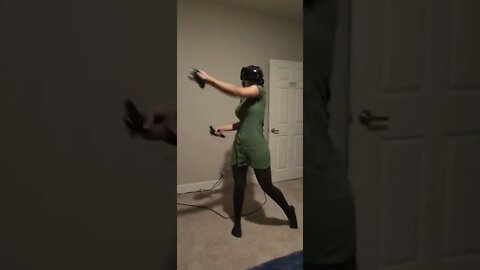 Black Woman Playing DMX on Beatsaber