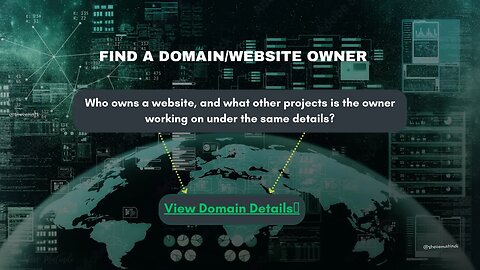 #OSINT: Domain Scanning and Website Owner Identification