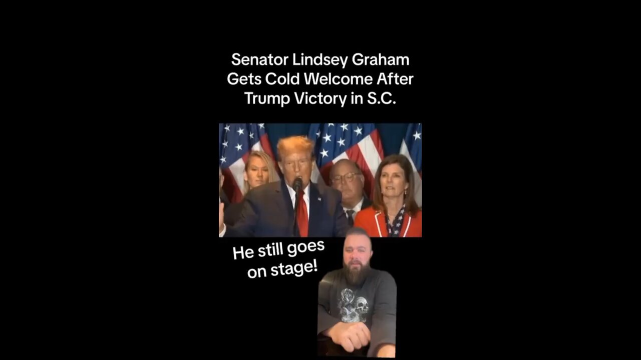 Crowd boos Senator Lindsey Graham in South Carolina after Trump trounces Haley in her own state