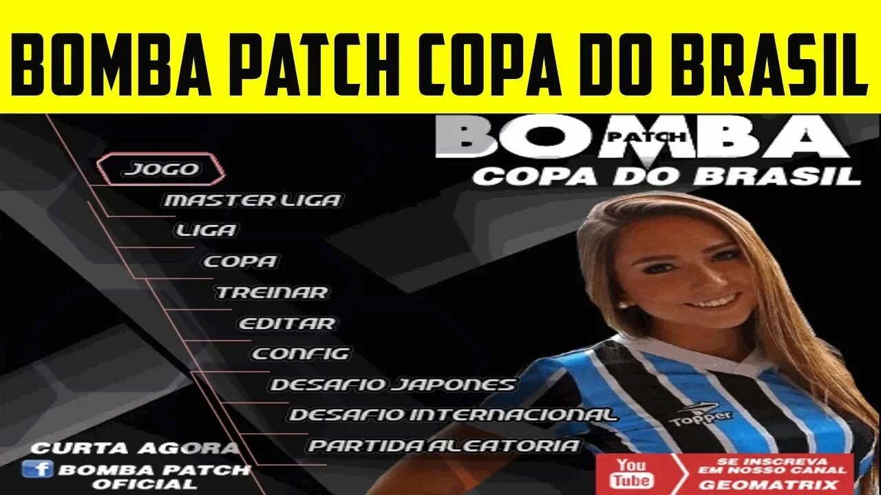 BOMBA PATCH COPA DO BRASIL GEOMATRIX