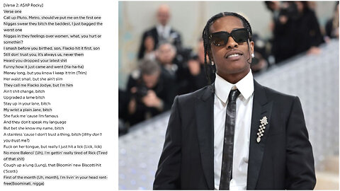 A$ap Rocky disses Drake on Future & Metro's new album