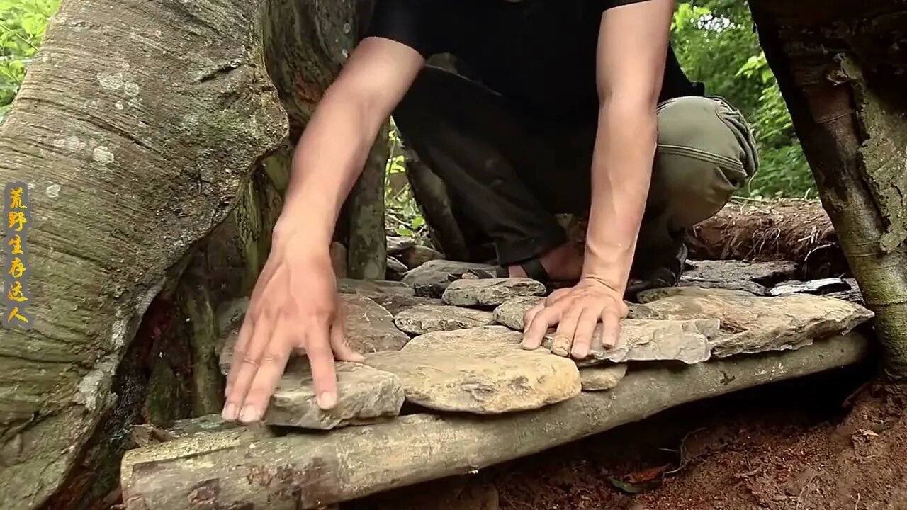 Man lives in the rain forest all year round and uses natural tree holes as shelter/Episode18