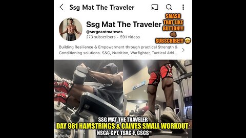 Day 961 Hamstrings & Calves Small Workout